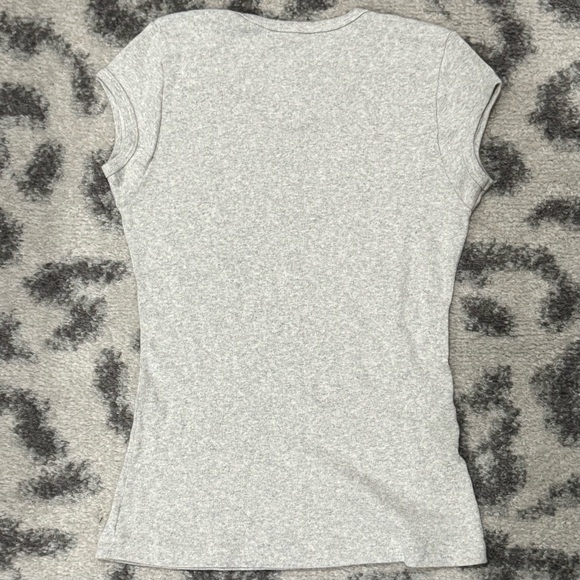 Brandy Melville Gray Short Sleeve Tee - Picture 2 of 2